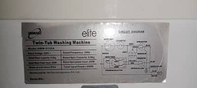 washing machine Homepage elite model