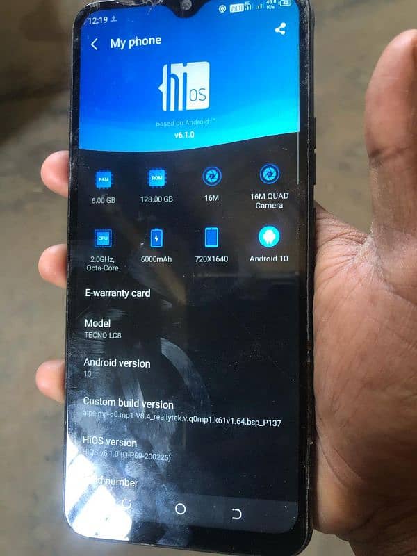 Tecno pouvoir 4 pro 6gb 128gb 3