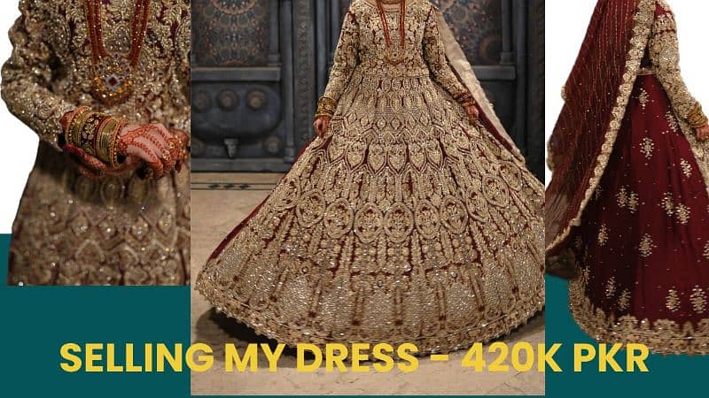 4-Hour Used Bridal Dress – Perfect Condition | Handcrafted Work 0