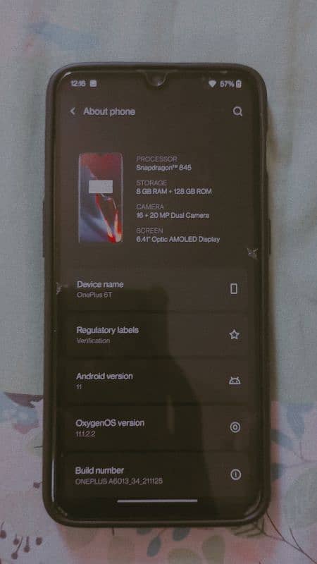 Oneplus 6T 8/128 PTA APPROVED 3