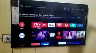 Tcl 50"4k android led like new condition with original voice remote