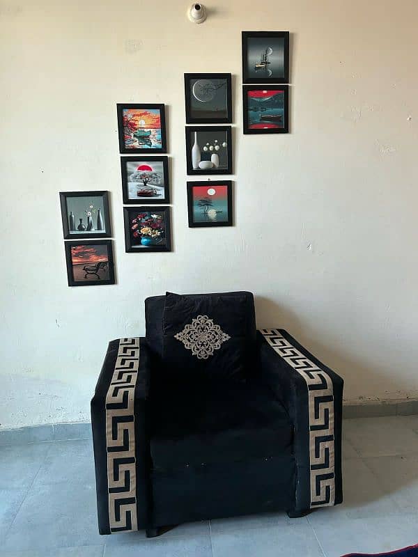 Sofa set 3.2. 1 urgent sale 03268554144 1