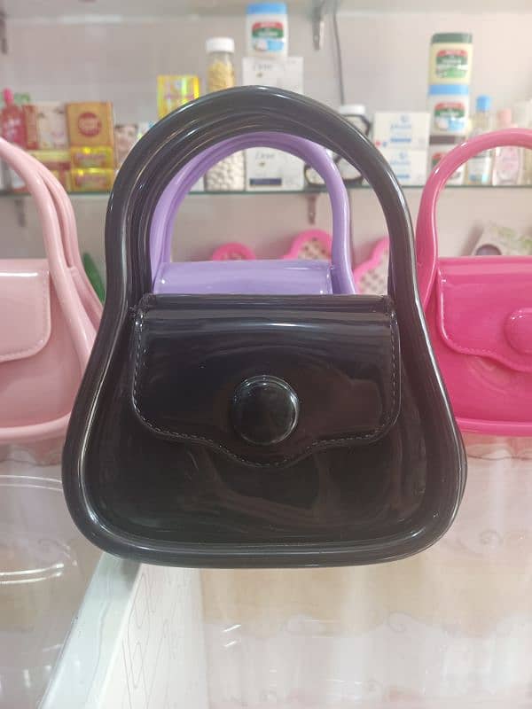 Colorful Plastic Handbags on Display 2