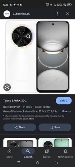 Tecno spark 30c hay 7day use