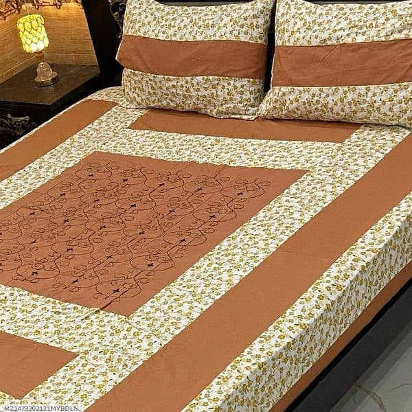 3pc cotton Sotton patchwork bedsheets Free home delivery 0