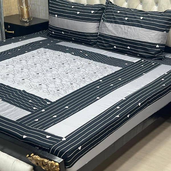 3pc cotton Sotton patchwork bedsheets Free home delivery 1