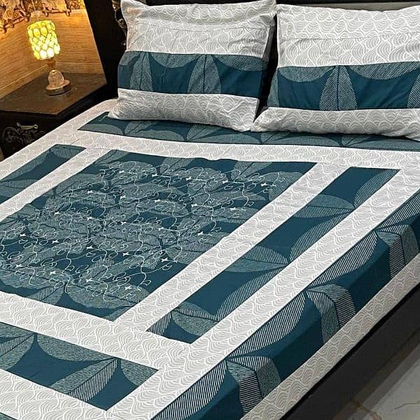 3pc cotton Sotton patchwork bedsheets Free home delivery 5