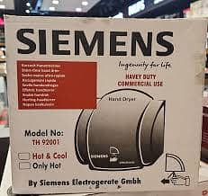 Siemens Automatic Hand Dryer TH92001