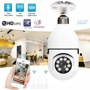 IP Camera cctv Wireless WIFI V380 PTZ Bulb | outdoor security cameras 0