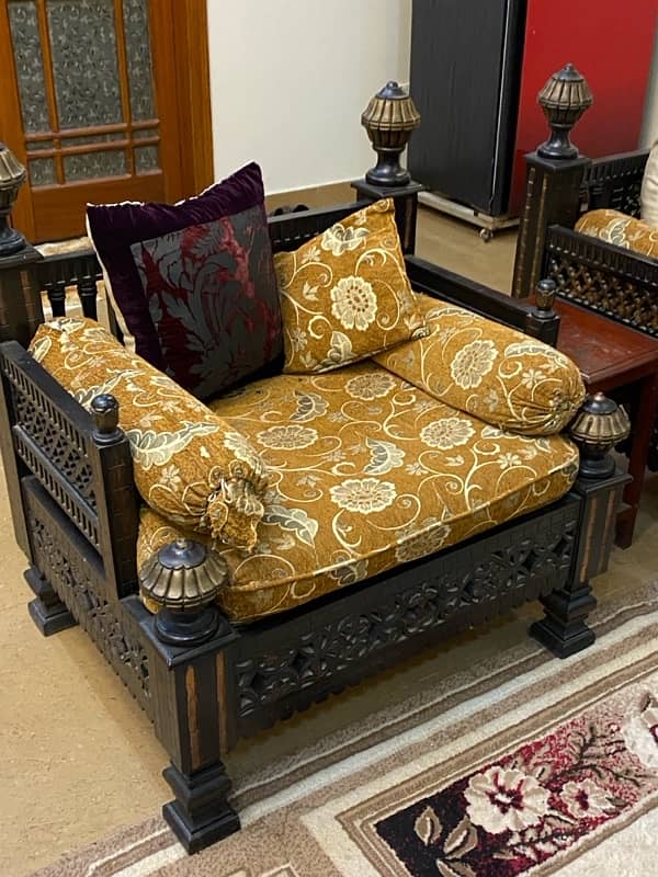 original chiniot wood sofa set 3