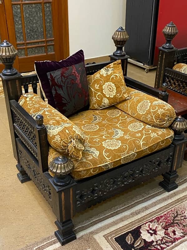 original chiniot wood sofa set 4