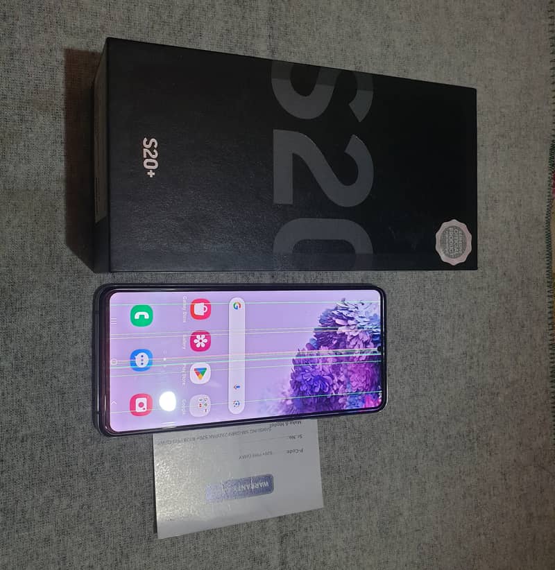 S20 Plus Official Pta Approved. Dual Sim. Cosmic Grey. Full Box. 0