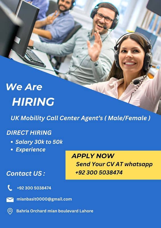 Call center job uk mobility 1