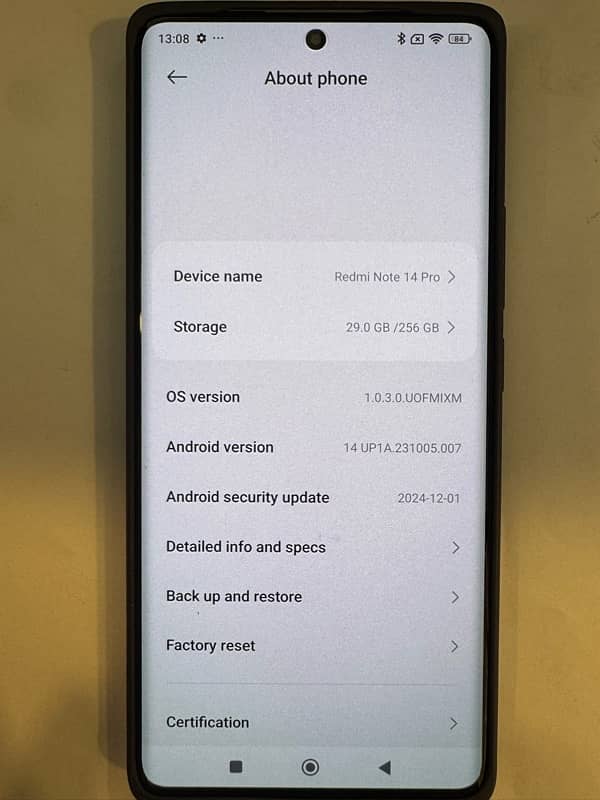 Note 14Pro new Box opened 4