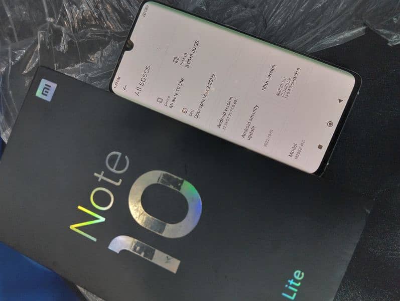 Mi Note 10 lite 8GB 128GB with box 2