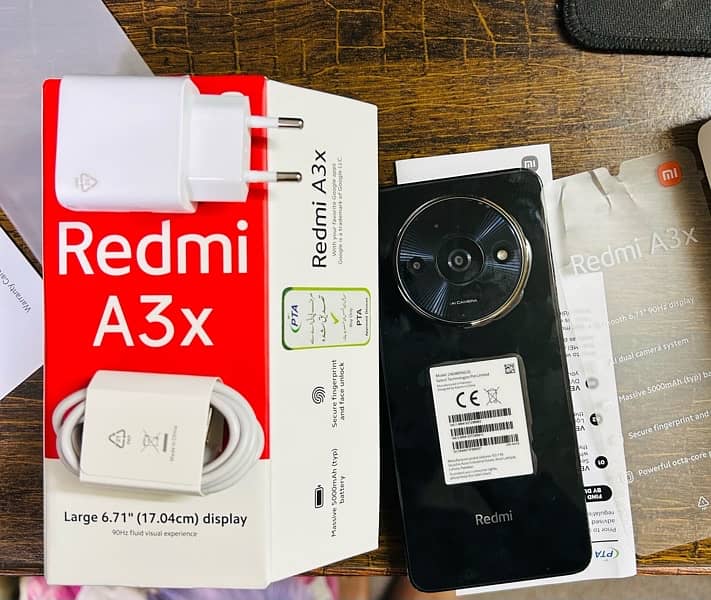 Redmi A3x.   3gb 64gb.  1 day use 0