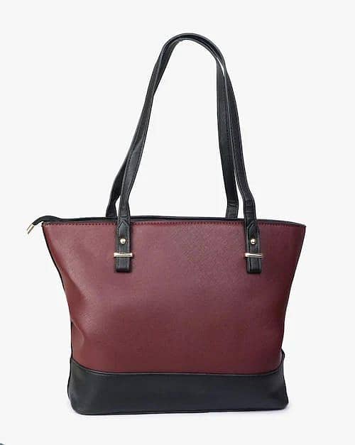 Woman's PU leather Textured Hand Bag Set 1