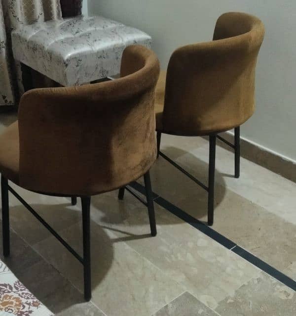 6 Dining chairs without table, condition is good 5