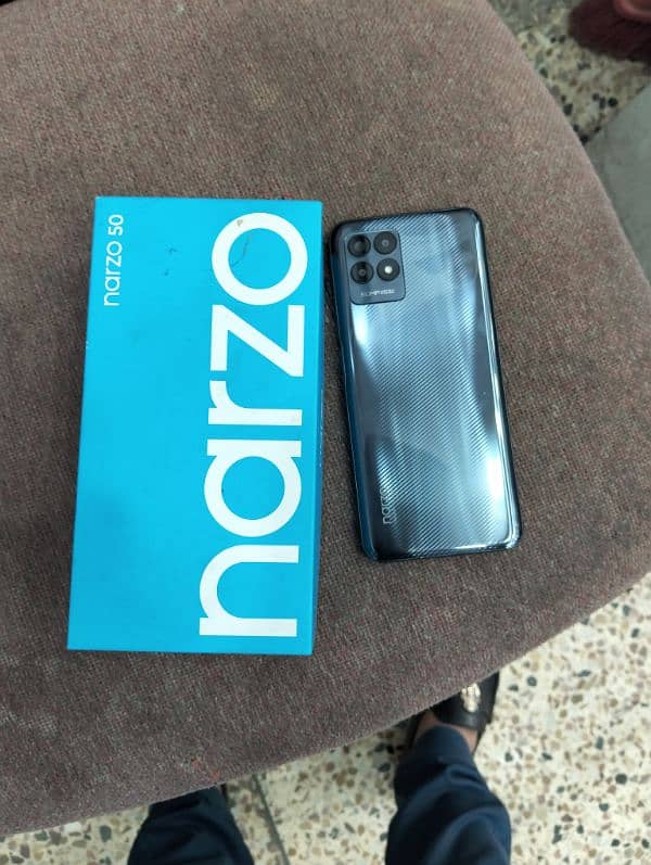 Realme Narzo 50 4GB,64GB complete box. . 03207336717 0