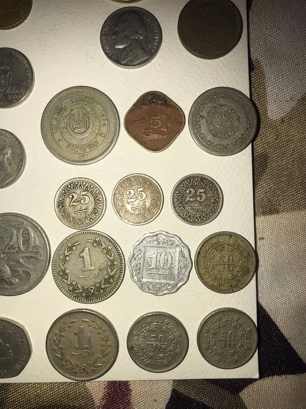 63 antique coins collection. Pakistani old antique coins. 1