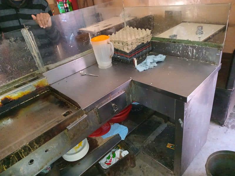 Shawarma berger counter sale 8feet / 3feet 4