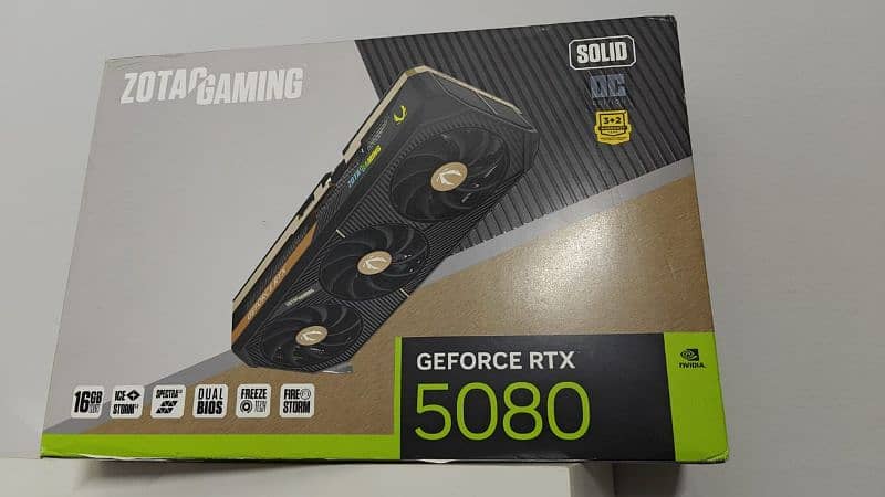 Zotac RTX 5080 SOLID OVERCLOCKED (OC)2 x years official local warranty 1