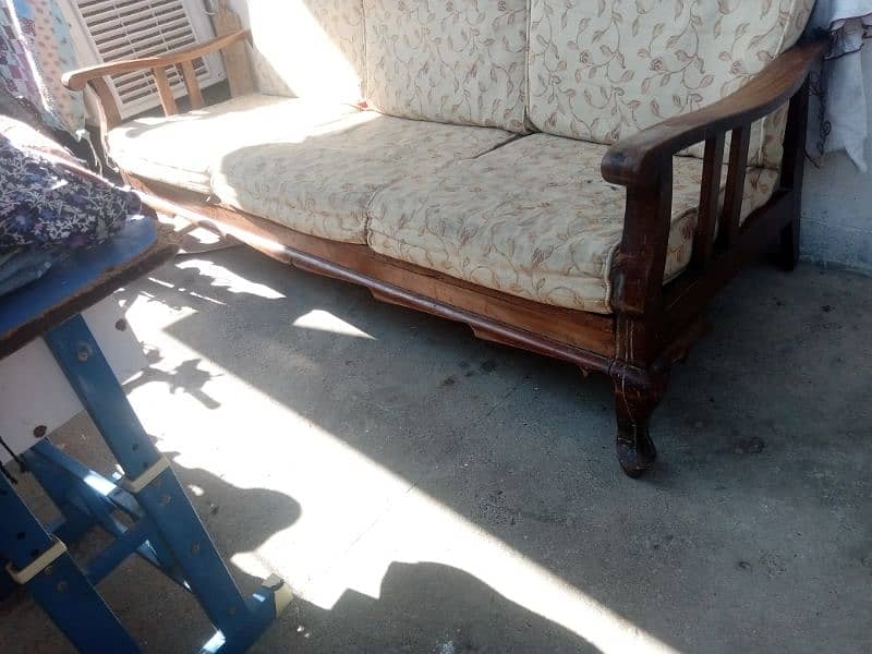 wooden sofa set 4