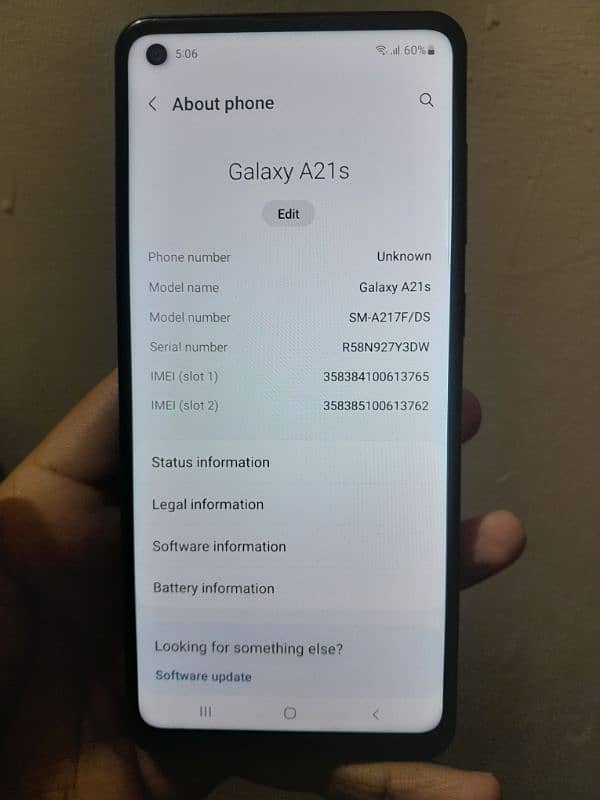 Samsung A21s Pta proved 3