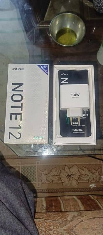 infinix note 12 8/256  with match box all accssories 2