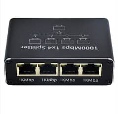 Gigabit Network Splitter 1-To-4 Network Cable Splitter RJ45 Ethernet