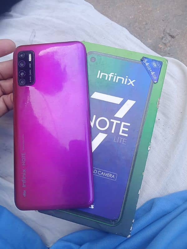 Infinix note 7lite urgent sell complete saman 3