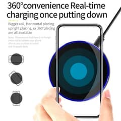 15w wireless charger for mobile phones and earbuds.