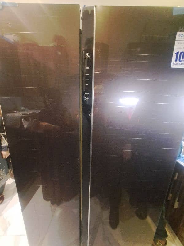 New haier refrigerator model # HRF 438 dark brown colour 4