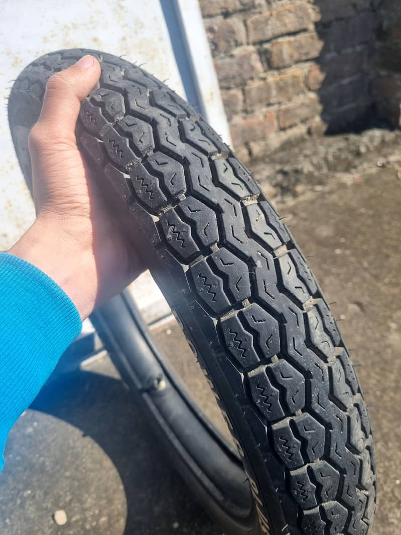 Honda back tyre and tube 6ply Panther 2