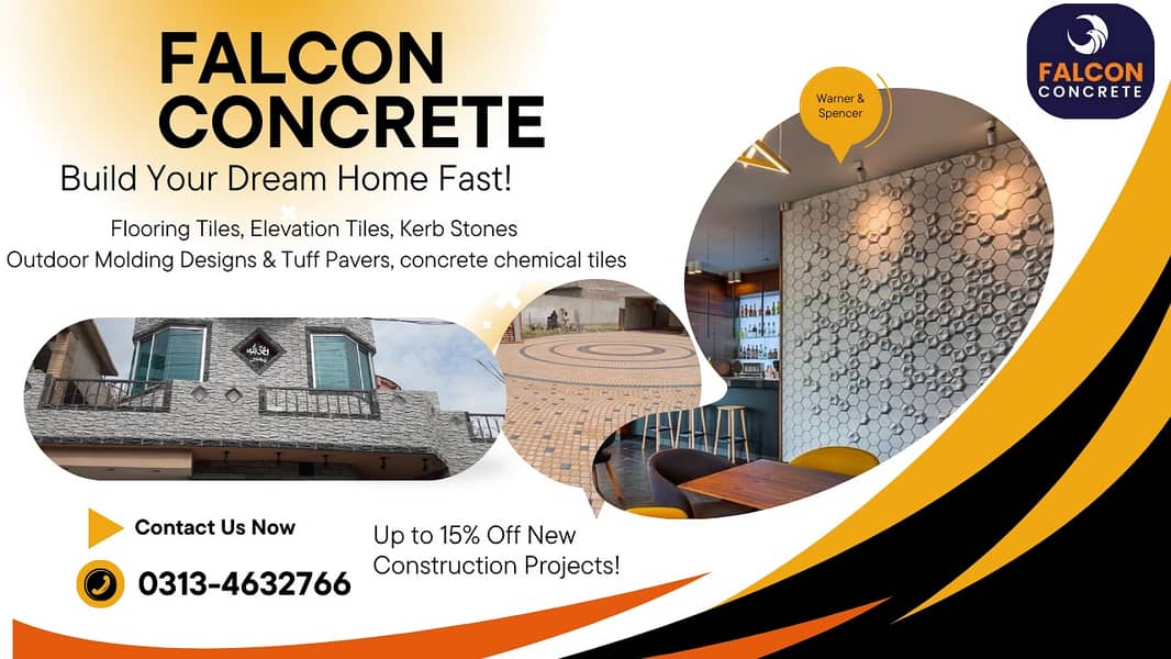 Falcon Concrete, Outdoor Molding Designs & Concrete Tiles - Best Price 13