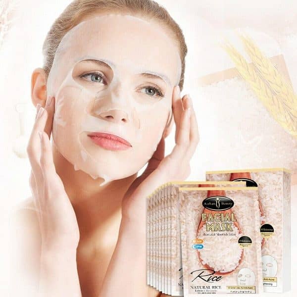 Pack Of 10 Aichun Beauty Natural Rice Extract Hydrate Facial Mask 0