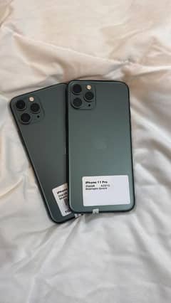 iphone 11 pro, 256gb, pta approved, midnight green