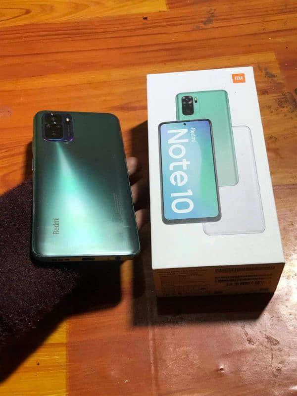 redmi note 10 urgent sale 4/128gb with box charger 5