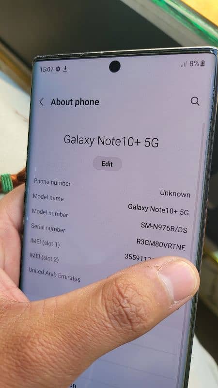 Samsung note 10 plus 12gb 256gb imei path 6