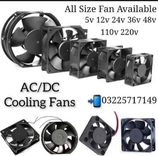 Exhaust Fan 12v DC 220V Fan Ac DC Cooling 24v 48v All Types ALL Size 0