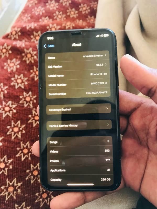 I phone 11 pro from Spain 256gb original sim working 12