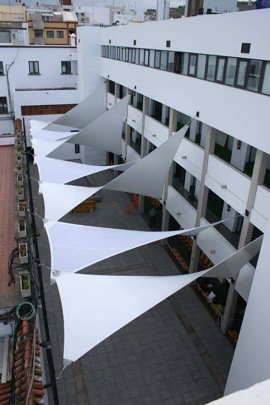 Tensile parking structures - Dome shade - Pvc shade - Cafe shade 5