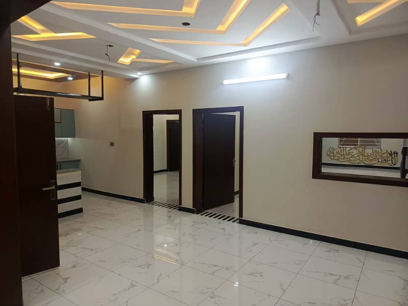 Ultra Designer Beautiful 6 Marla One and Half Story House for Sale With All Facilities in Airport Housing Society Near Gulzare Quid Express Highway Gulberg Greens Residencia 17