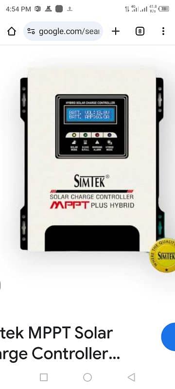 simtek charge controller 0