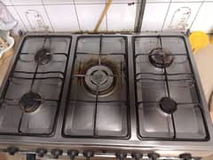 5 burner cooking range with gas oven, big Size