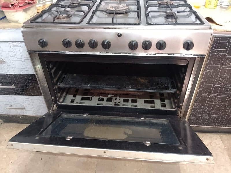 5 burner cooking range with gas oven, big Size 4