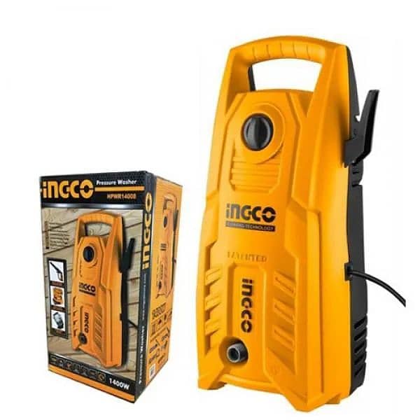 Ingco High Pressure Washer 1400W 130bar Pure copper with auto stop 0