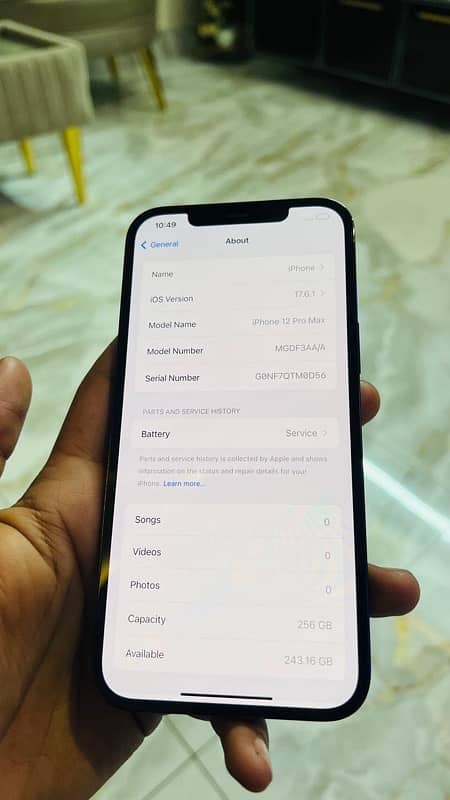 iphone 12 pro max 128 gb with box pta approved 3