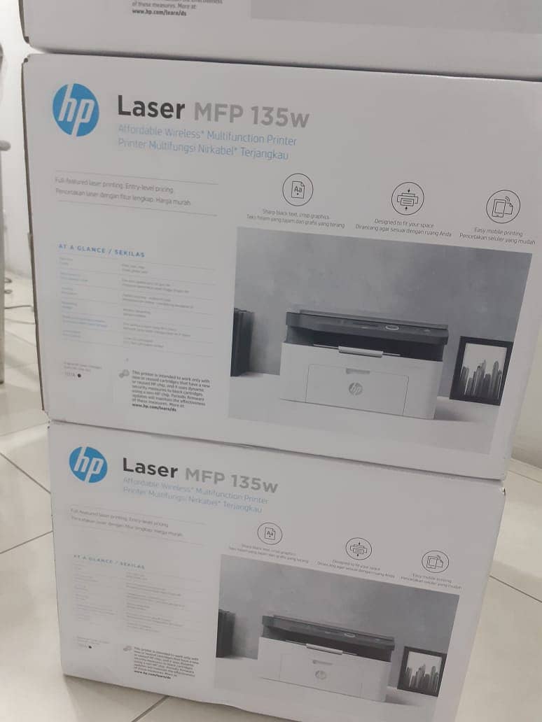 HP Laser MFP 135w Printer (4ZB83A)   * 1 Year HP Official Warranty * 0