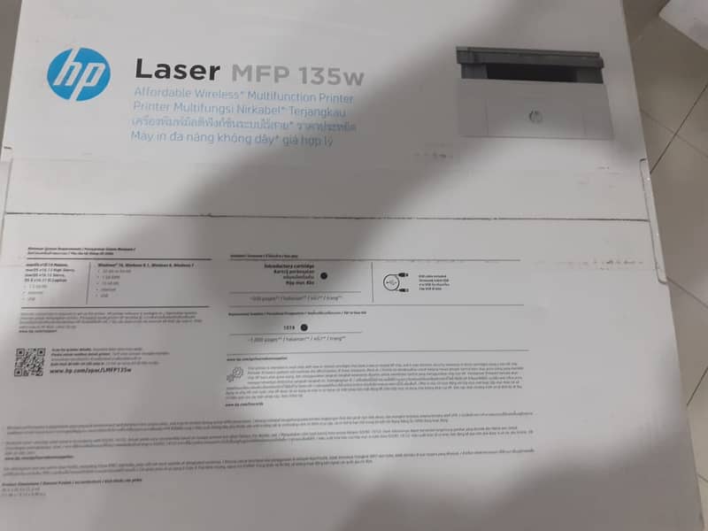 HP Laser MFP 135w Printer (4ZB83A)   * 1 Year HP Official Warranty * 2